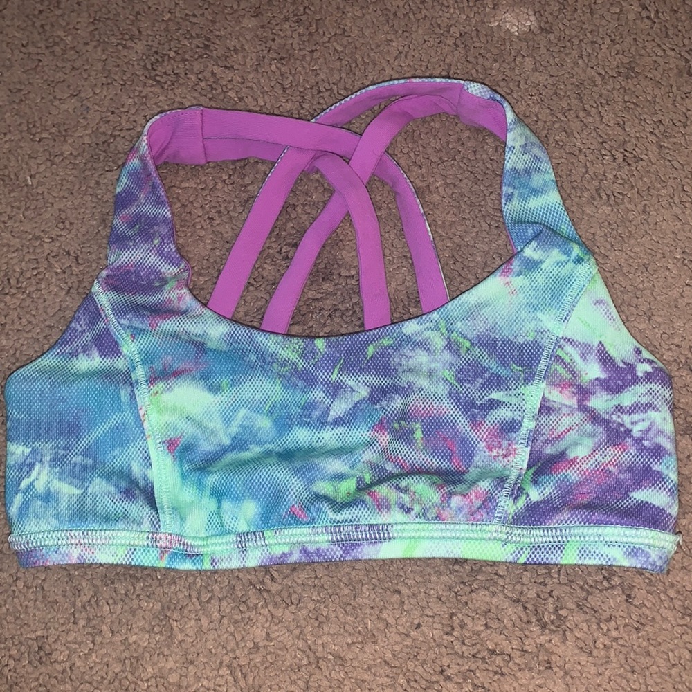 Ivivva (kids lulu) size 8 reversible sports bra
